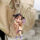 Cute Girl Doll Keychain Acrylic Backpack Bag Charm Car Pendant Gift