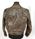 Vintage German Air Force Lw Wl Luftwaffe Leather Flight Jacket Prym Button