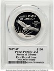 2017-w Proof Platinum Eagle 1 Oz Fdi John Pcgs Pr70 Mercanti