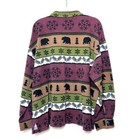 Glacier Gear Outdoor Men s Xl Winter Heavyweight Shirt Bear Snowflake Pattern