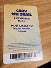 Dave   Buster s Spongebob Coin Pusher 007 Gary The Snail - Rare Card