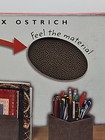 Executive Desk Collection Five Piece Set Brown Faux Ostrich New In Box