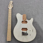 Diy Musicman Olp Tremolo Guitar Kit 22f Mahogany Body Maple Neck Bole On Bonenut