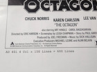 1980 Original The Octagon Pressbook Lot Of 2 Chuck Norris - Very Rare