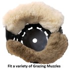 Draft Size Merino Sheepskin Nose Chin Liner Pad Fits Best Friend Grazing Muzzle