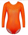 Girls Gymnastics Leotard Size 10 11 Orange
