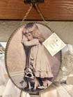 Charles Burton Barber    in Disgrace    Flue Cover Vintage Chained Oval Wall Hanging