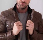 Men s Genuine Leather Military Style Vintage Classic Motorcycle Retro Jacket