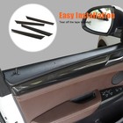 4pcs Abs Trim Carbon Fiber Door Panel Strip Cover For Bmw X3 F25 X4 F26 2011-17