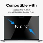 16  9h Tempered Glass Screen Protector For 2026 Macbook Pro 16 2 Inch - 2 Pack