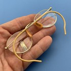 Antique Gold Filled Eyeglasses B l Ful-vue 1 10 12k Gold Fill Wire Frame Rx