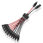 Solar Panel Connector 10 To 2 Solar Y Branch Connectors Pv Panels Connectors Kit