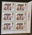 Gb 1982 Christmas Stamps Sg1202-1206  1 Set    5 Traffic Light Blocks Of 6   Mnh 