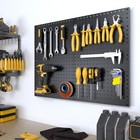 4 Pack Metal Pegboard Panels White black Pegboards Wall Organizer With Hooks