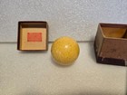 Vtg Scarce Speckle Brunswick Balke Collender Red Dot Composition Cue Ball Pool