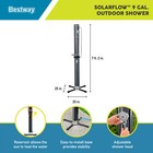 Bestway Solarflow 9 2 Gal Solar Heat Outdoor Shower W adjustable Settings  used 
