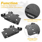 Fit For Yamaha Kodiak 450 2018-2025 Aluminum Footwell Skid Plate Protector Black