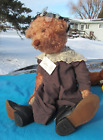Vintage Mohair Artist Teddy Bear Angel Bears Old Lady Lace Dress Doll Boots  27 