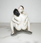 Vintage Japanese Porcelain Erotic Figure Woman   Man 6 1 2 