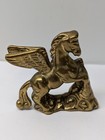 Vintage Brass Pegasus Figurine  Mythical Winged Horse Small Statue  Heavy  7 Oz 