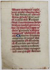 Medieval Latin Vellum Manuscript Leaf Psalm 89 Illuminated Initial C  1400s