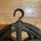 Antique Cast Iron Well Pulley -   Fender Wheel- Rope Hoist - Farm Tool - Country