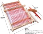 Weaving Loom Kit For Beginners - Large Wooden Frame Loom 15 6  With Shuttle 