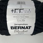 Bernat Yarnspirations Blanket Extra Yarn Black Polyester 97 Yards