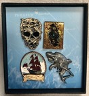 Disney Pirates Of The Caribbean Set Of 4 Pins Le 650 2017 Dead Men Tell No Tales