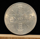 Great Britain Double Florin 1887  Victoria Jubilee  Unc  obverse Cleaned    A4