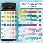 Aquarium Test Strips 7-way Freshwater Saltwater Fish Tank Pond Test Kit 100 S   