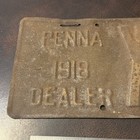 Very Rare Rat Street Rod Matching 1918 Dealer Pennsylvania License Plate X5276