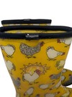 Sloggers Chicken Hen Print Rain Muck Mud Garden Boots Women s Size 8 Yellow Usa