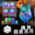 Light Up Ice Cubes  96 Pack Multi Color Led Ice Cubes For Drinks Ip67 Waterproof