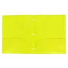 2 Pocket Plastic Folder Yellow 