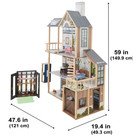     brand New Kidkraft  Lakeview Villa Wooden Dollhouse   Greenhouse    