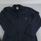 Dickies Coveralls Mens Medium Navy Twill Long Sleeve Utility Pocket Workwear