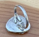 Vintage Native American Navajo Sterling Turquoise Stone Sawtooth Set Ring Size 5