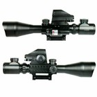 4-12x50 Rifle Scope R g Mil-dot With Holographic Sight   Red Laser Jg8