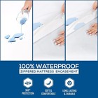 Zippered Queen Mattress Encasement Water Proof  Protector Utopia Bedding Cover