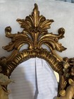 Vintage Italian Baroque Cherub Wall Mirror With Musical Putti Italy 14  X 9 