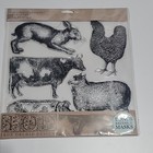 New Iod Iron Orchid Designs Farm Animals Decor Stamp     Diy Furniture   Craft