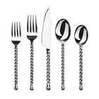 Gourmet Settings Silver Tear 18 10 Stainless 20pc  Flatware Set