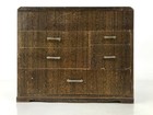 Japanese Wooden Sewing Box Haribako Vtg Tansu Trinket Chest 5 Drawers Brown T407