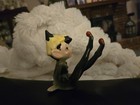 Rare   vintage Mcm  Ceramic Pixie Elf Figurine Tumbling Elf