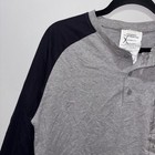 Rasco Fr Two Tone Henley 3 Button Long Sleeve T-shirt Cat2 2112 Men   s Size L