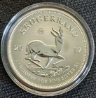 2017 1 Oz South African Silver Krugerrand Coin  premium Uncirculated In Capsule 