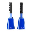 Eastar 2 blue Cowbell With Handle Noise Maker Football Game Sport Event Cow Bell