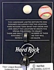 Hard Rock Cafe Yankee Stadium Core 3d Baseball Glove 2017 Pin New Le New York