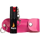 6 Pack Burn Pepper Spray Self Defense Keychain 1 2oz In Pink Holster Cases